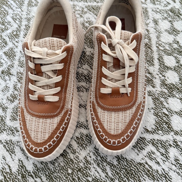 DV by Dolce Vita Shoes - DV by Dolce Vita Cream and Brown Athletic Shoes